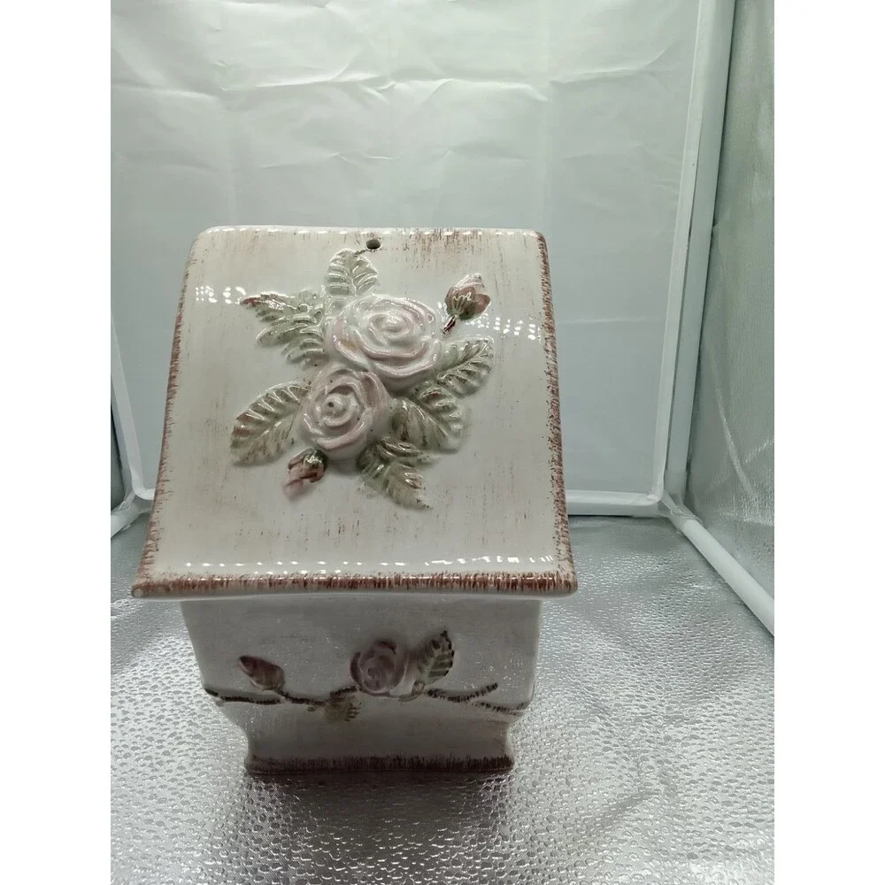 Midwestern Homes Birdhouse White‎ Pink Green